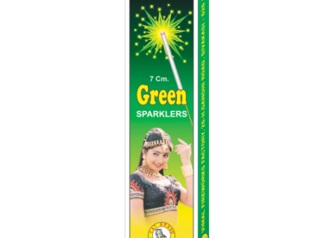 10 cm. Green Sparklers (Royal)