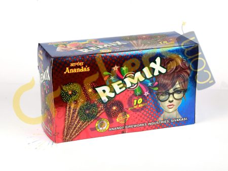 Remix (10 shots Red & Green with Crackling)